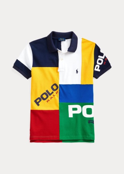 Polo Ralph Lauren Classic Fit Color-Blocked Polo Dame Danmark (VZJBE7605)